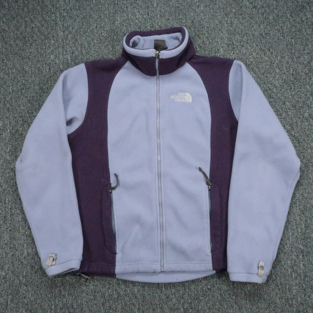 The North Face Jacket Womens Medium Purple Full Zip Pockets Outdoors Hiking